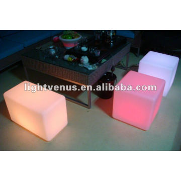 rechargeable outdoor seat led cube/waterproof version